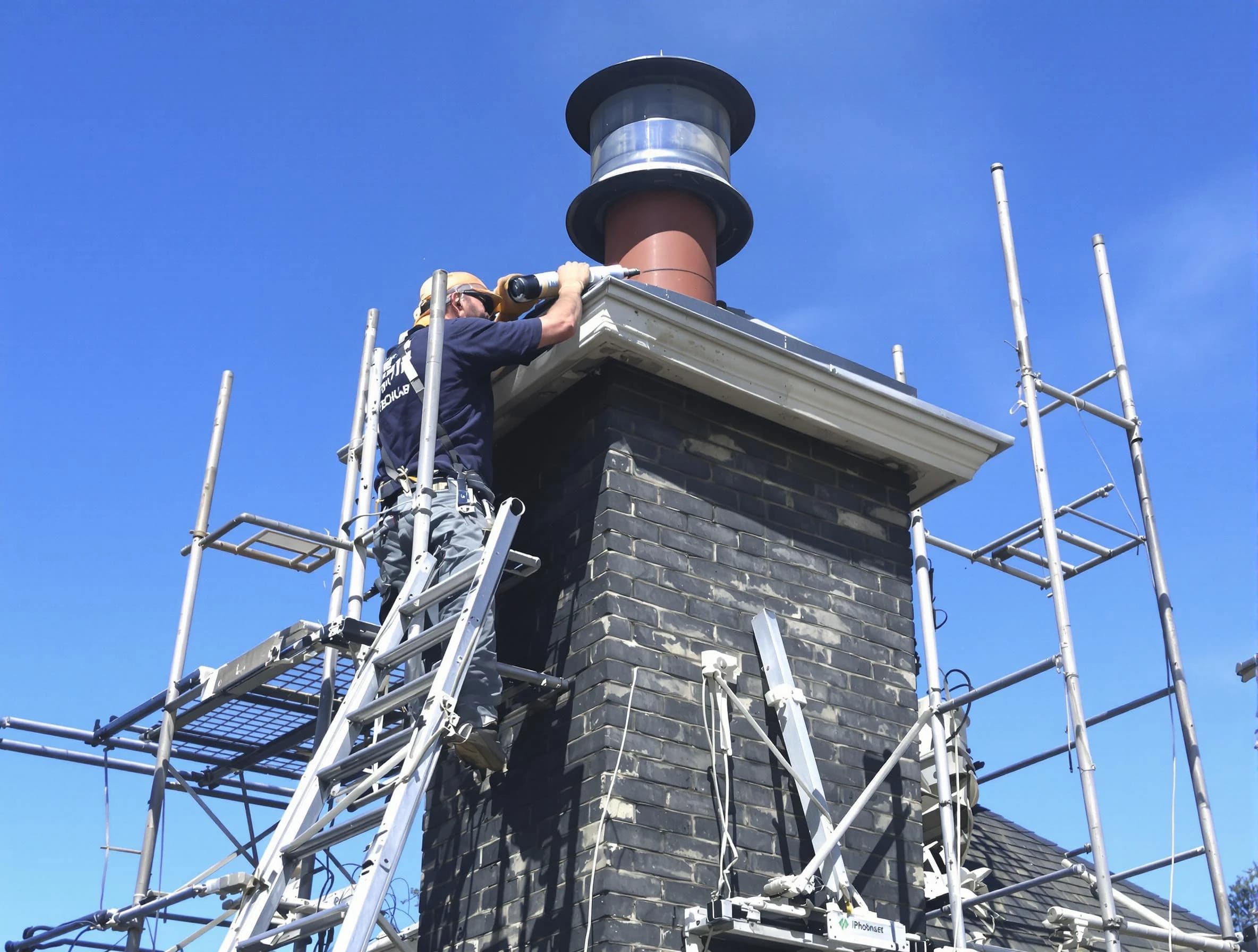 Sturdy chimney crown finished by Todd Creek Chimney Sweep in Todd Creek, CO