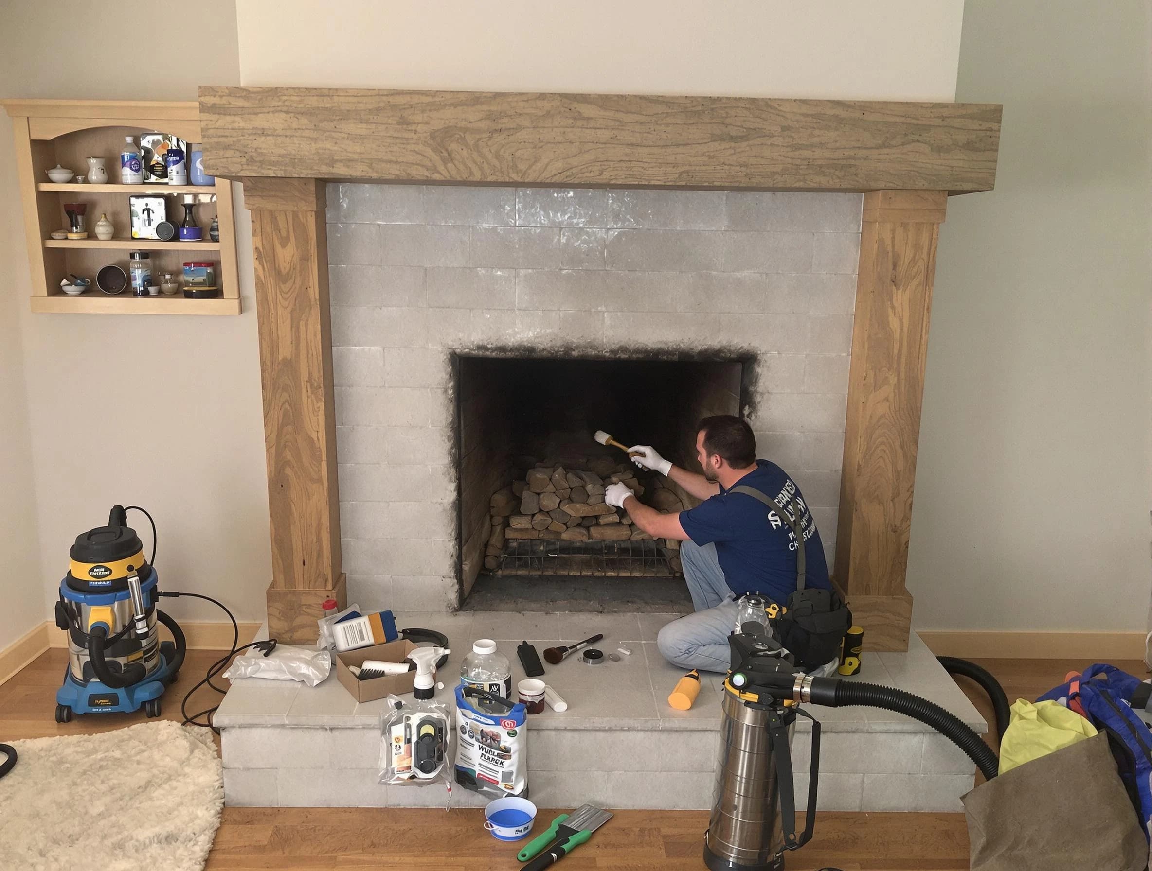 Detailed creosote removal process by Todd Creek Chimney Sweep in Todd Creek, CO