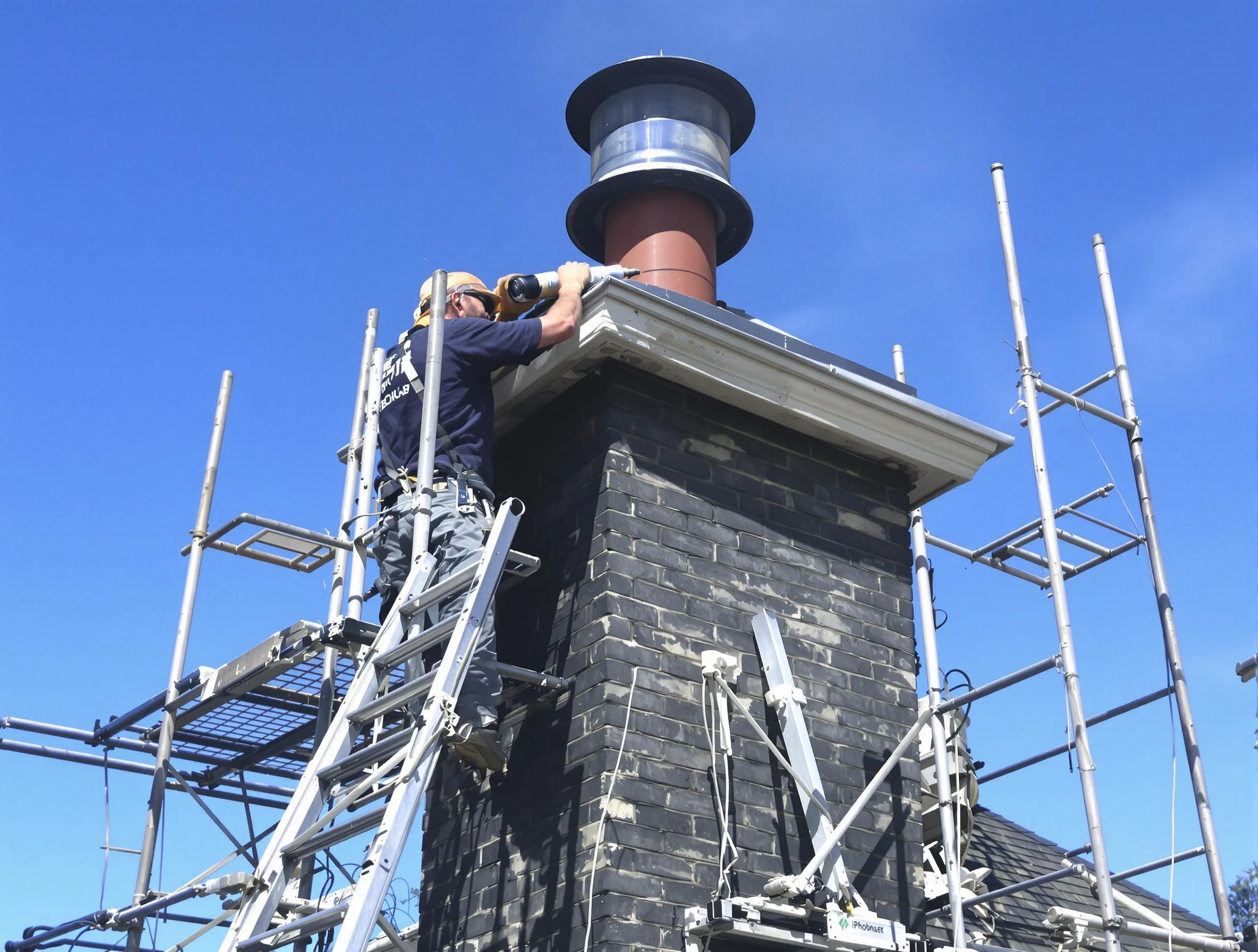 Sturdy chimney crown finished by Todd Creek Chimney Sweep in Todd Creek, CO