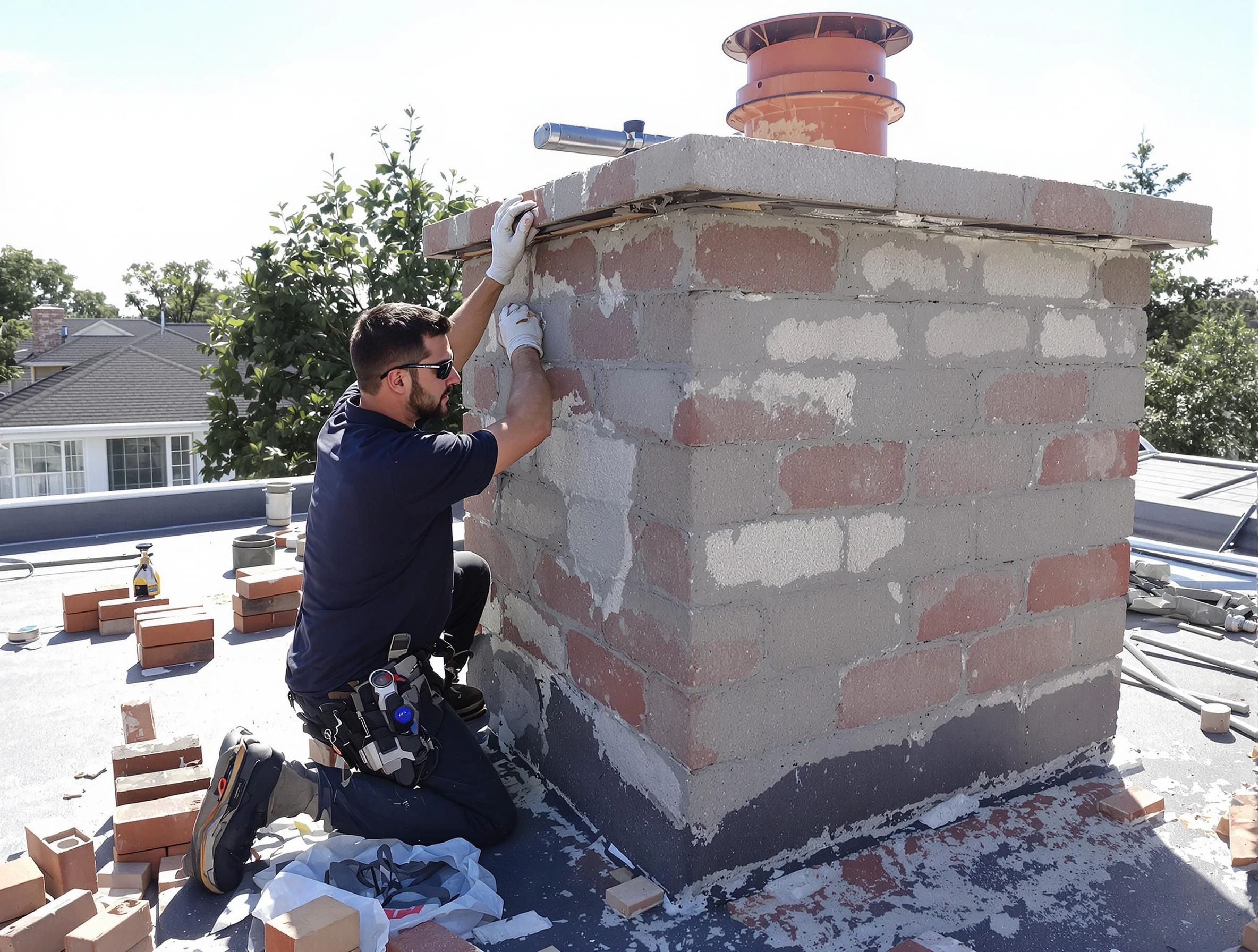 Advanced chimney repair process by Todd Creek Chimney Sweep in Todd Creek, CO
